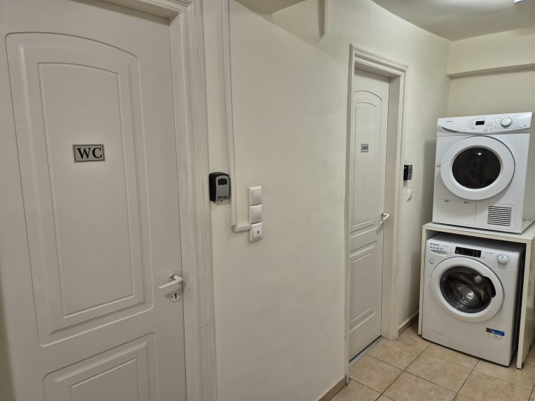 Toilets and Shower - Lockboxes codes in the guide under Check-out